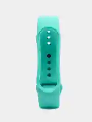 Бирюзовый ремешок силиконовый для фитнес браслета Xiaomi Mi Band 5 Mi Band 6 (Ми Банд 5 Ми Банд 6)
