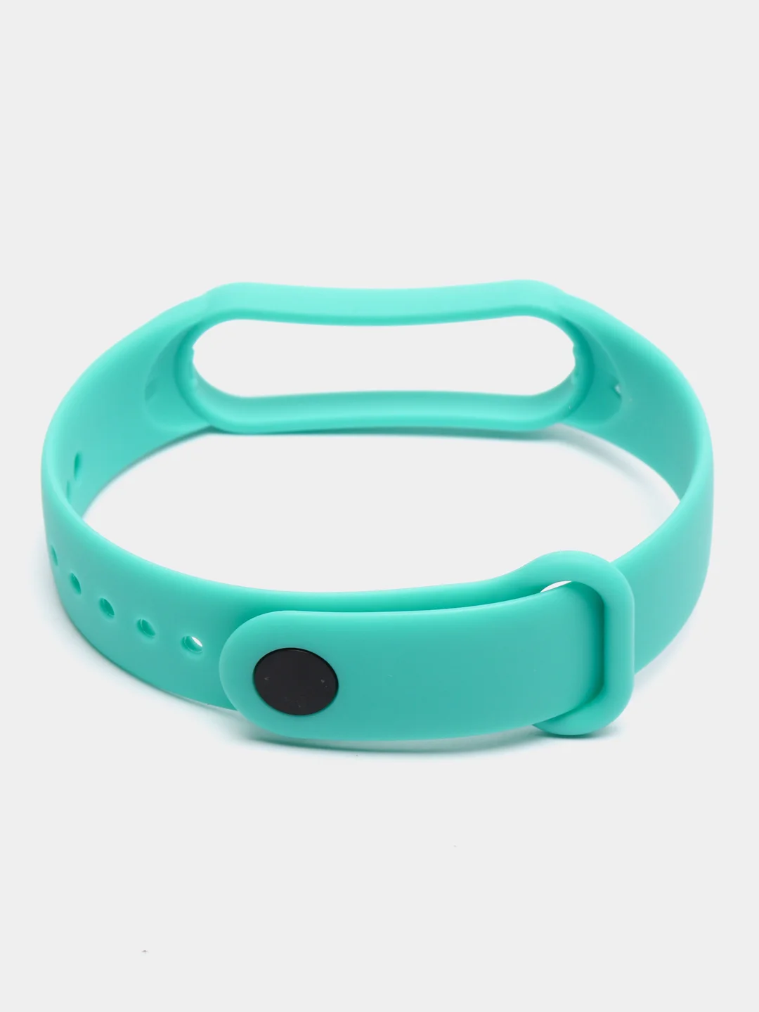 Бирюзовый ремешок силиконовый для фитнес браслета Xiaomi Mi Band 5 Mi Band 6 (Ми Банд 5 Ми Банд 6)