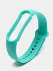 Бирюзовый ремешок силиконовый для фитнес браслета Xiaomi Mi Band 5 Mi Band 6 (Ми Банд 5 Ми Банд 6)