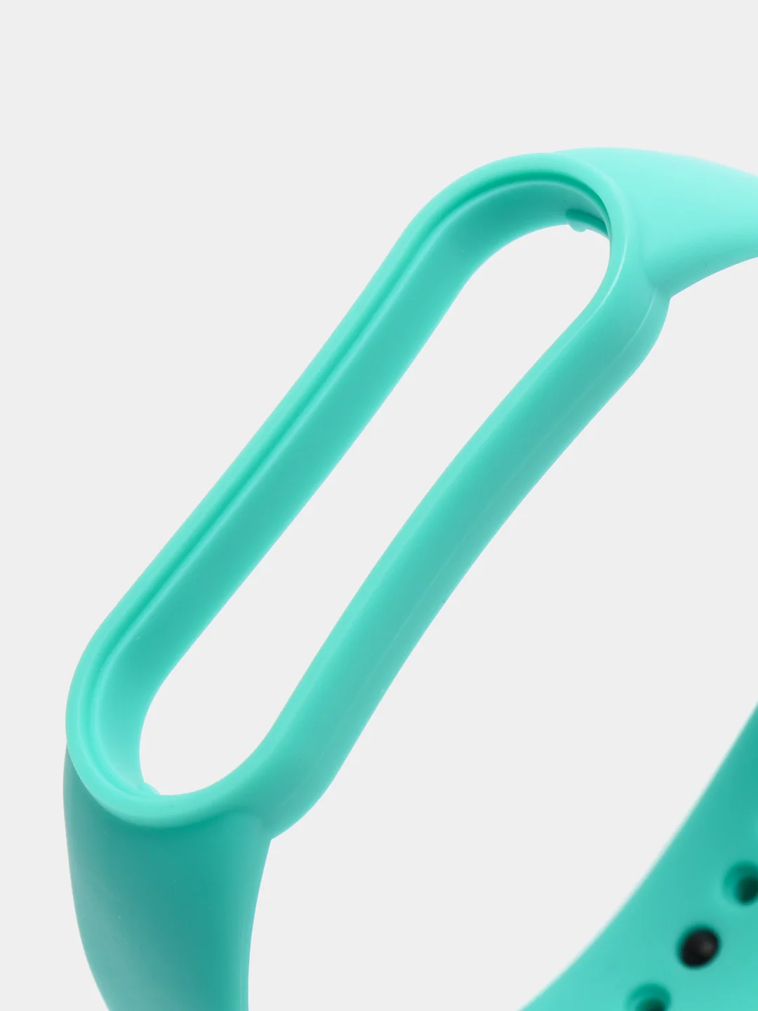 Бирюзовый ремешок силиконовый для фитнес браслета Xiaomi Mi Band 5 Mi Band 6 (Ми Банд 5 Ми Банд 6)