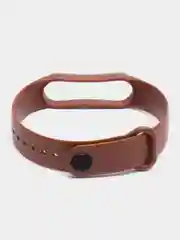 Коричневый ремешок силиконовый для фитнес браслета Xiaomi Mi Band 5 Mi Band 6 (Ми Банд 5 Ми Банд 6)