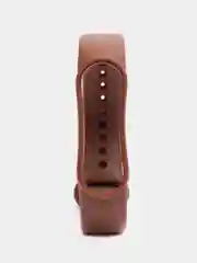 Коричневый ремешок силиконовый для фитнес браслета Xiaomi Mi Band 5 Mi Band 6 (Ми Банд 5 Ми Банд 6)