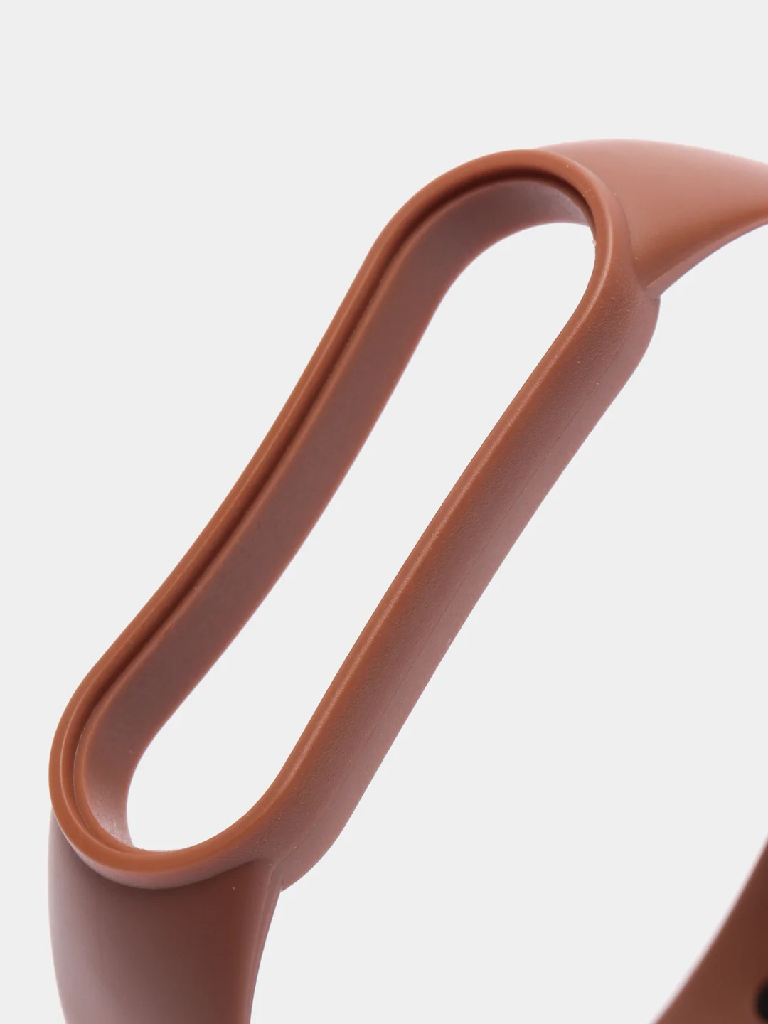 Коричневый ремешок силиконовый для фитнес браслета Xiaomi Mi Band 5 Mi Band 6 (Ми Банд 5 Ми Банд 6)