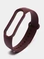 Тёмно-бордовый ремешок силиконовый для фитнес браслета Xiaomi Mi Band 5 Mi Band 6 (Ми Банд 5 Ми Банд 6)