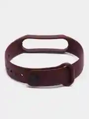 Тёмно-бордовый ремешок силиконовый для фитнес браслета Xiaomi Mi Band 5 Mi Band 6 (Ми Банд 5 Ми Банд 6)