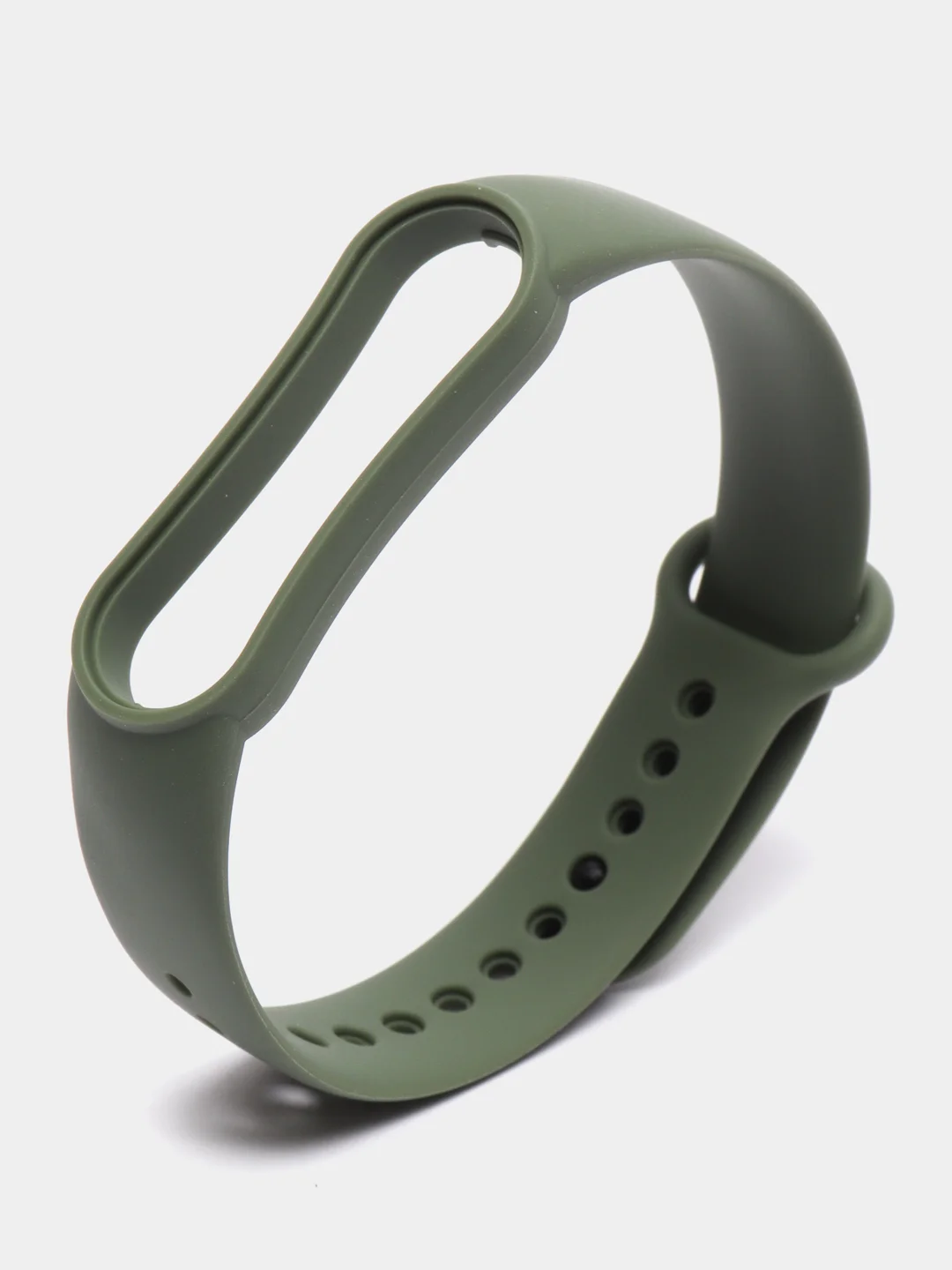 Хаки ремешок силиконовый для фитнес браслета Xiaomi Mi Band 5 Mi Band 6 (Ми Банд 5 Ми Банд 6)