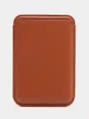 Коричневый картхолдер Mag Safe для iPhone 12 mini, 12 pro max, 13 pro, 13 pro max, 13 mini