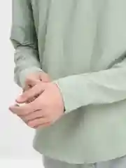 Лайм рубашка мужская с длинным рукавом льняная классическая
