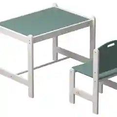 Зеленый набор игровой детской мебели: детский стол и стул