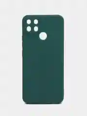 Чехол для Realme C25, C25S (Реалми С25, С25С), прозрачный черный защита камеры