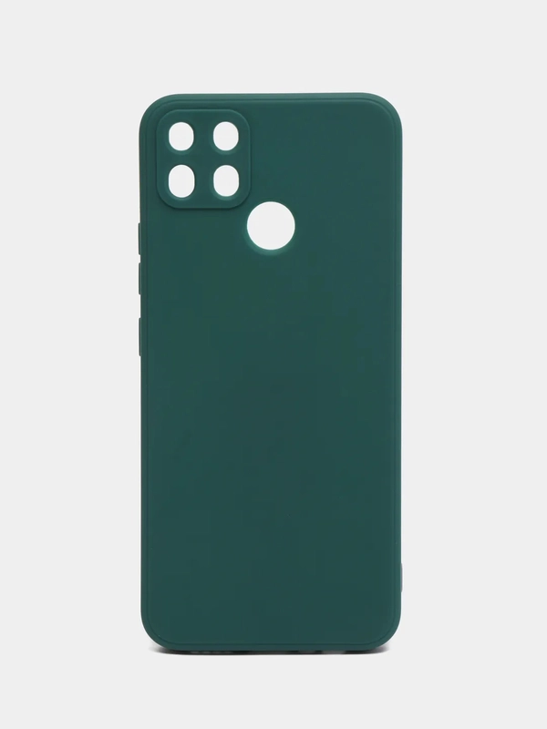 Чехол для Realme C25, C25S (Реалми С25, С25С), прозрачный черный защита камеры