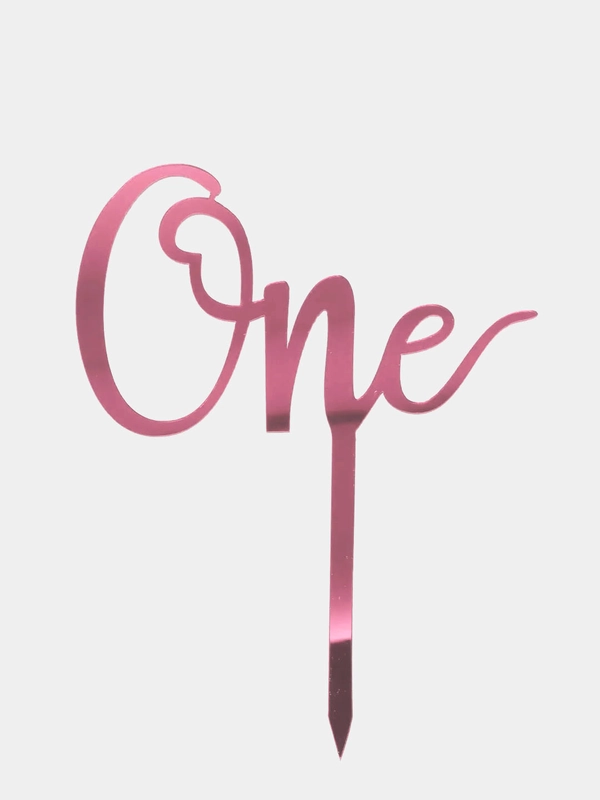 Топпер на торт "One", на годик, акрил