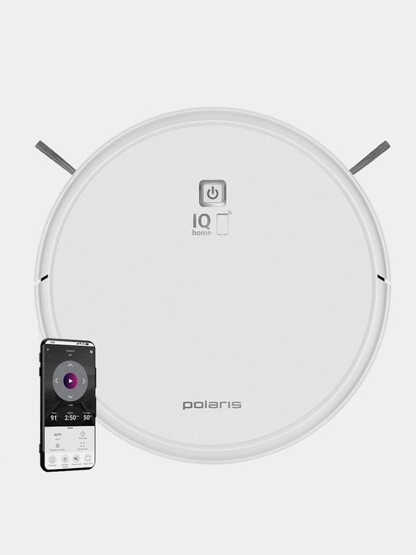 Робот-пылесос Polaris PVCR 1050 Wi-Fi IQ Home Aqua, белый