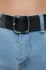 Голубой джинсы bootcut расклешенные с кожаным ремнем женские Befree