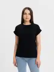 Черный женская футболка