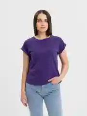 Фиолетовый футболка женская, оверсайз, базовая, однотонная