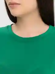 Зеленый женская футболка