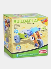 Конструктор - "Build & Play. Мотоцикл", 53 детали