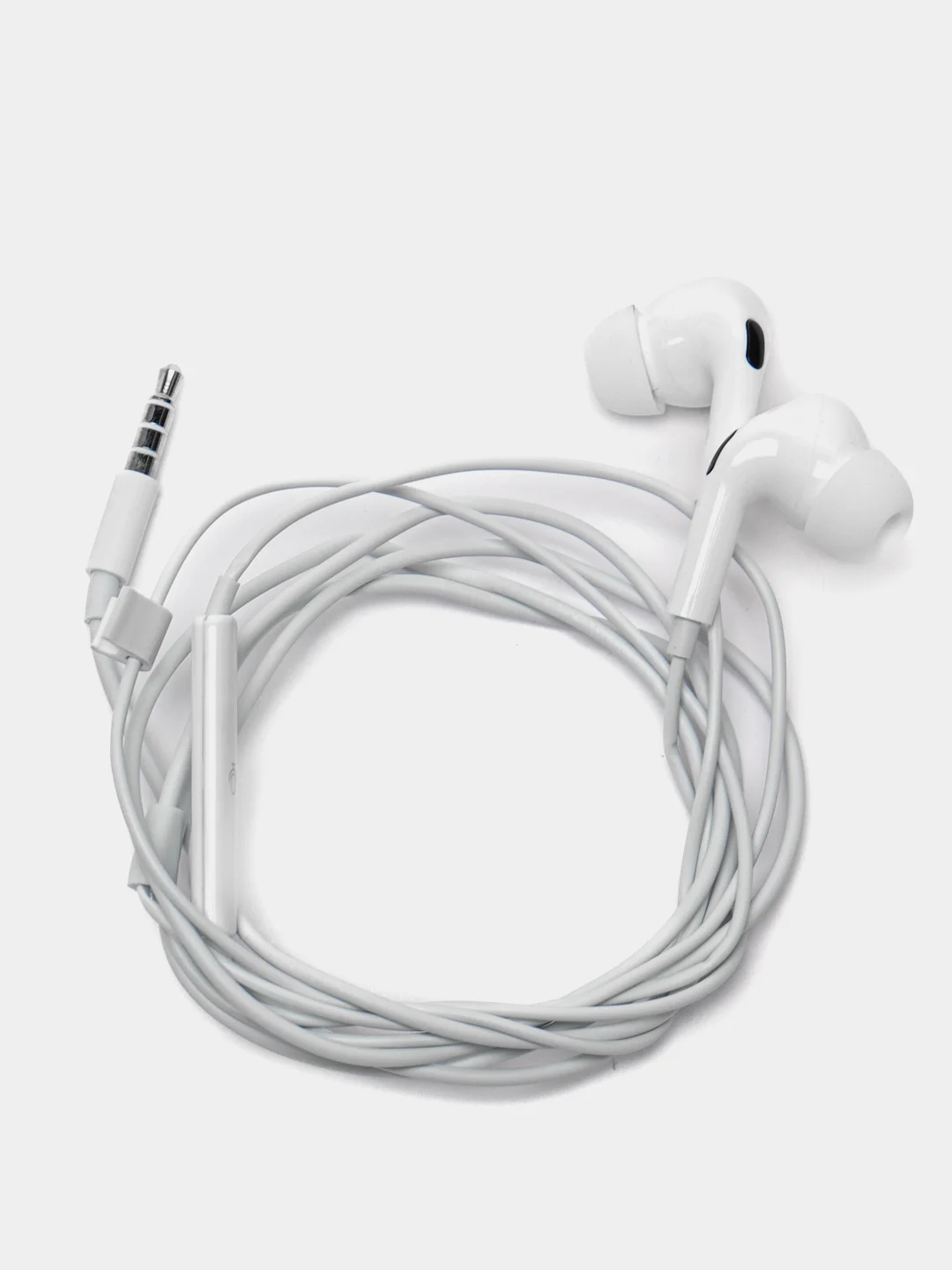 Серый меланж наушники с микрофоном Borofone с разъёмом 3.5 Jack