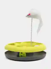 Лимонный интерактивная игрушка для кошек "Трек с шариком и мышкой"