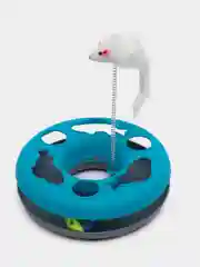 Синий интерактивная игрушка для кошек "Трек с шариком и мышкой"