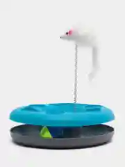 Синий интерактивная игрушка для кошек "Трек с шариком и мышкой"