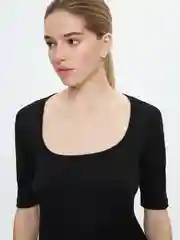 Белый блузка с вырезом Zarina, женская, однотонная, облегающего кроя