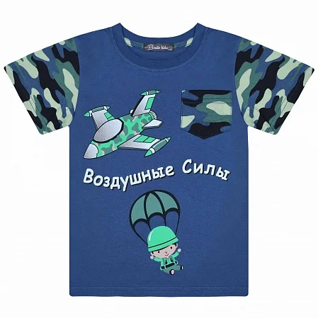 Серый комплект детский для мальчика: футболка и шорты, 2-9 лет, камуфляж