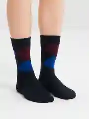 Синий термоноски мужские, теплые, шерстяные, махровые, ангорка