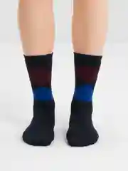 Синий термоноски мужские, теплые, шерстяные, махровые, ангорка