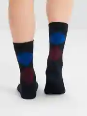 Синий термоноски мужские, теплые, шерстяные, махровые, ангорка