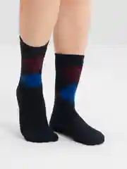 Синий термоноски мужские, теплые, шерстяные, махровые, ангорка