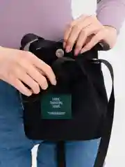 Черный сумка холщовая женская, повседневная
