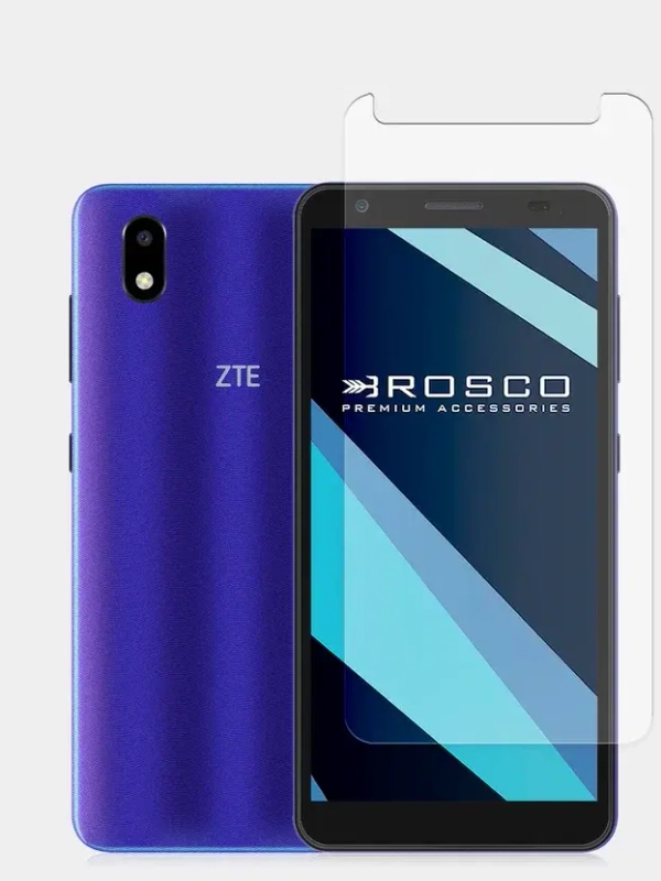 Стекло для ZTE Blade A31, Blade A3 2020 защитное ROSCO прозрачное олеофобное с рамкой
