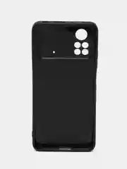 Черный чехол силиконовый Xiaomi Poco X4 Pro Сяоми Поко Х4 Про