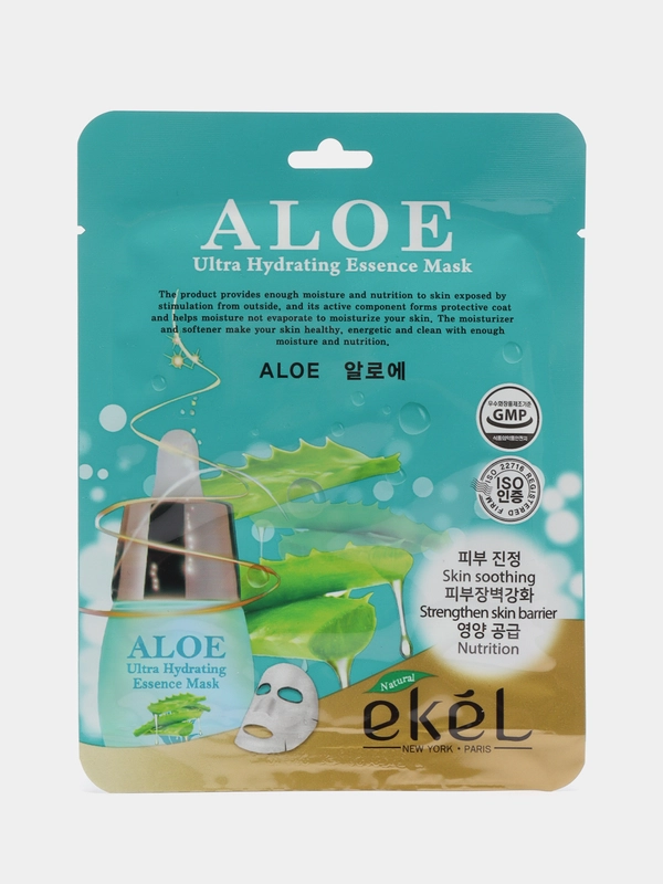 Тканевая маска с экстрактом алоэ Ekel Aloe Ultra Hydrating Essence Mask