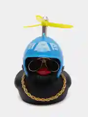 Синий утка в шлеме с пропеллером в очках в машину, игрушка авто