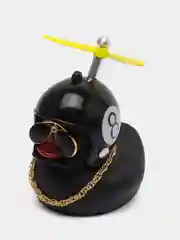 Серый металлик утка в шлеме с пропеллером в очках в машину, игрушка авто