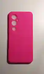 Алый чехол TECNO POVA 4 PRO с защитой камеры и бархатом внутри