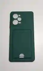 Голубой чехол XIAOMI POCO X5 PRO защитой камеры и карманом для пластиковой карты