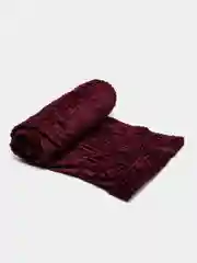 Тёмно-бордовый подарок девушке, плед "Кубик", велсофт, 200 х 220 см