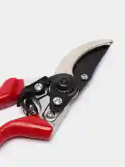 Красный секатор профессиональный с закаленным лезвием, обрезиненные рукоятки, 21 см