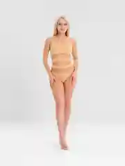 Бежевый комплект нижнего белья, топ и стринги