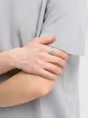Мужская серебряная печатка