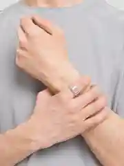 Мужская серебряная печатка