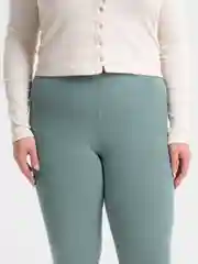 Зеленый легинсы в рубчик