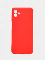 Красный чехол для Samsung Galaxy A04, силиконовый, черный, матовый