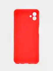 Красный чехол для Samsung Galaxy A04, силиконовый, черный, матовый