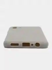 Серый чехол для Samsung Galaxy A04, силиконовый, черный, матовый