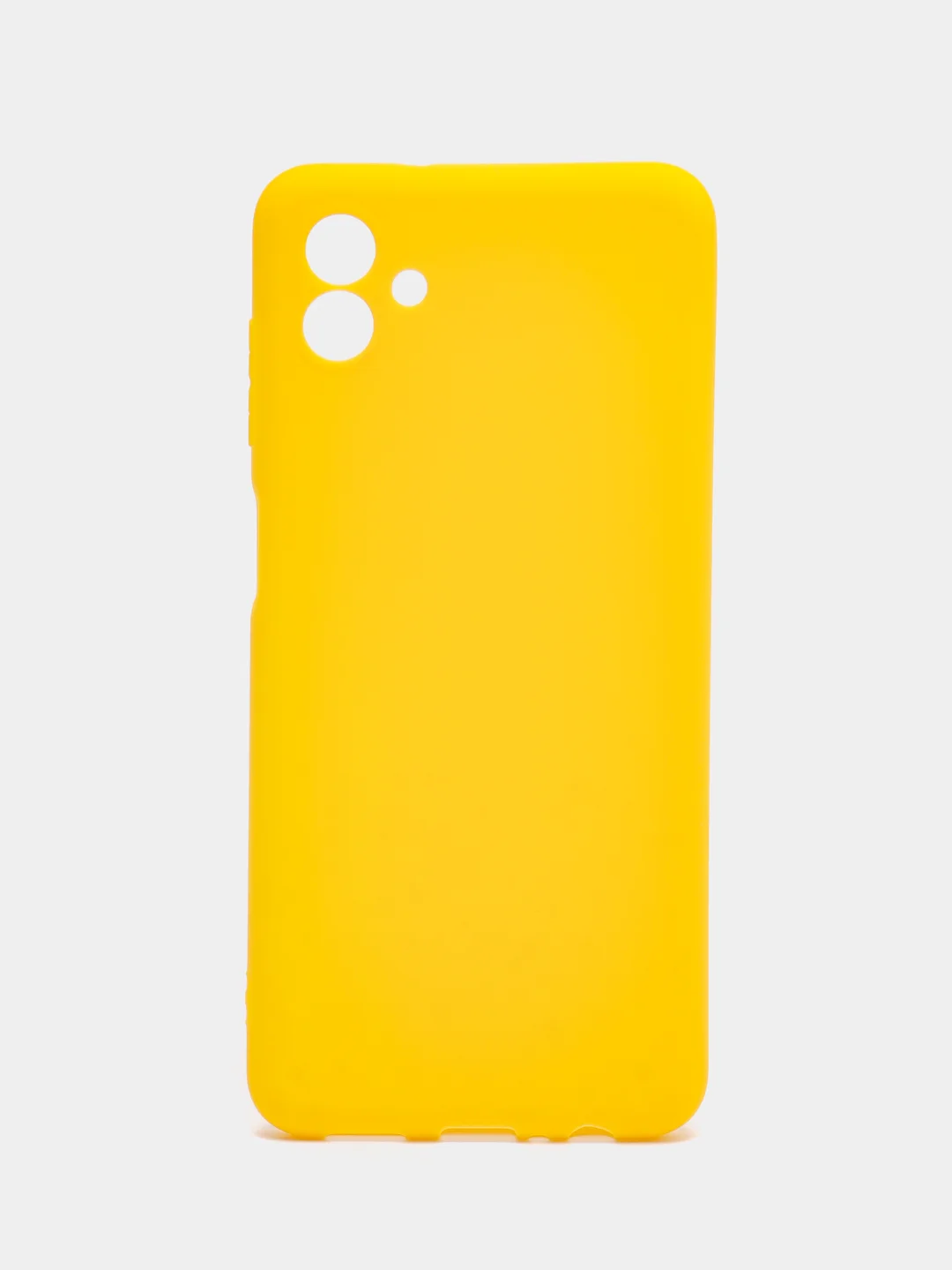 Желтый чехол для Samsung Galaxy A04, силиконовый, черный, матовый